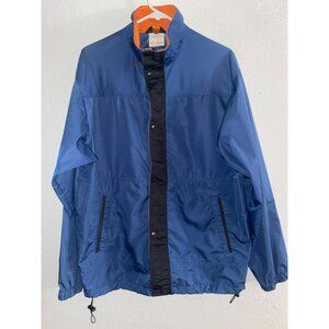 REI Vintage Outdoor Jacket Medium Blue Orange Windbreaker